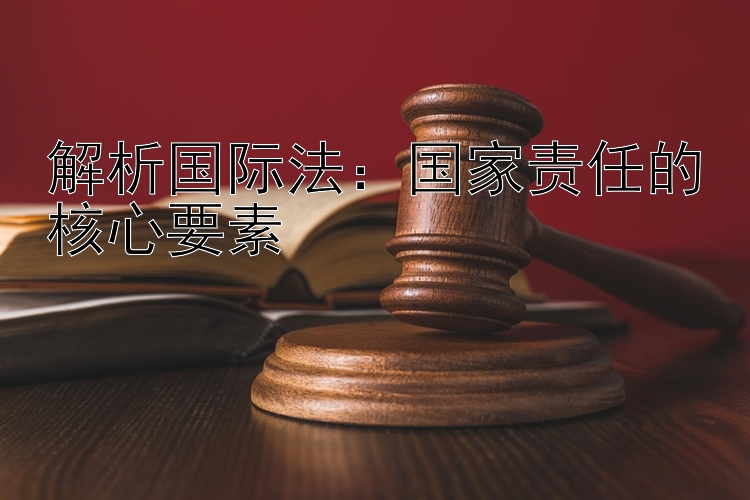 解析国际法：国家责任的核心要素