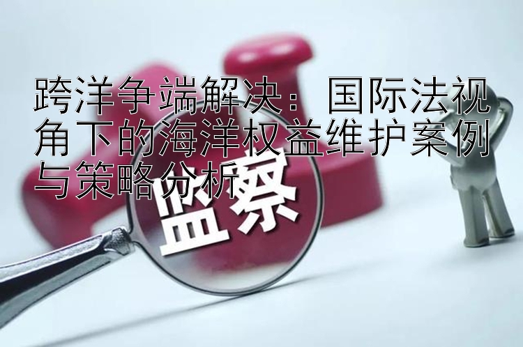 跨洋争端解决：国际法视角下的海洋权益维护案例与策略分析