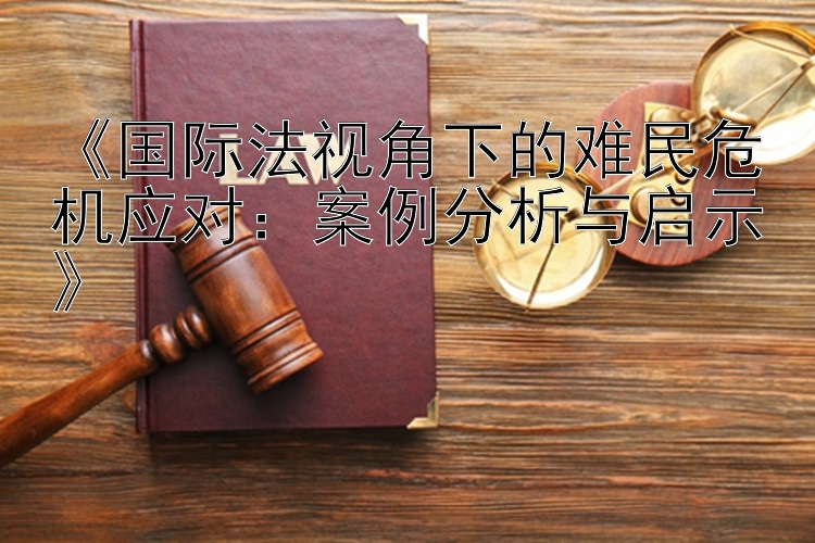 《国际法视角下的难民危机应对：案例分析与启示》