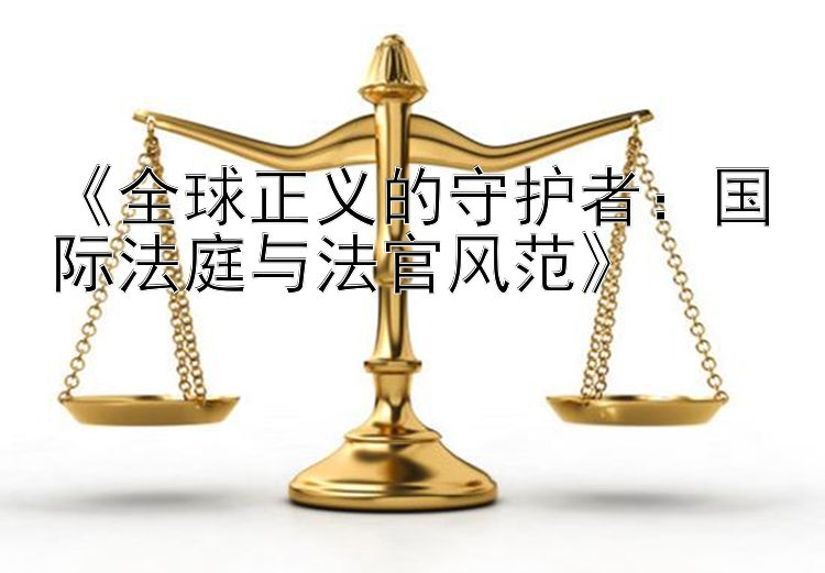 《全球正义的守护者：国际法庭与法官风范》