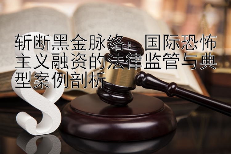 斩断黑金脉络：国际恐怖主义融资的法律监管与典型案例剖析