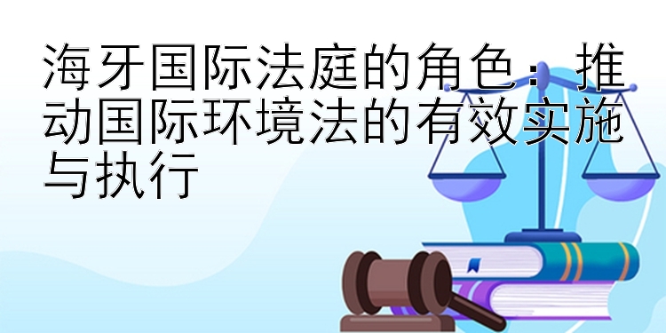 海牙国际法庭的角色：推动国际环境法的有效实施与执行