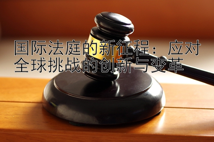 国际法庭的新征程：应对全球挑战的创新与变革