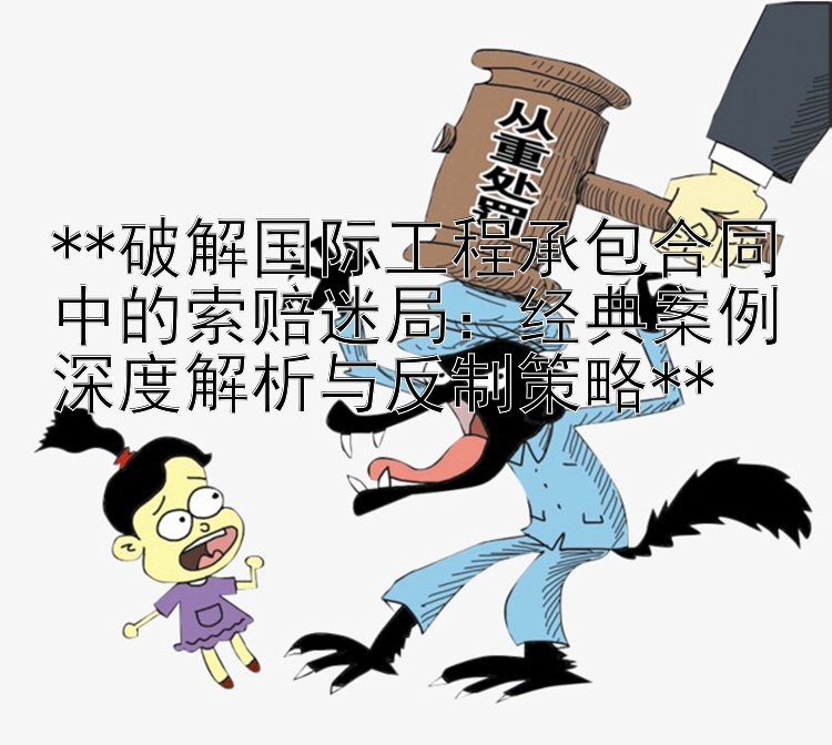 **破解国际工程承包合同中的索赔迷局：经典案例深度解析与反制策略**