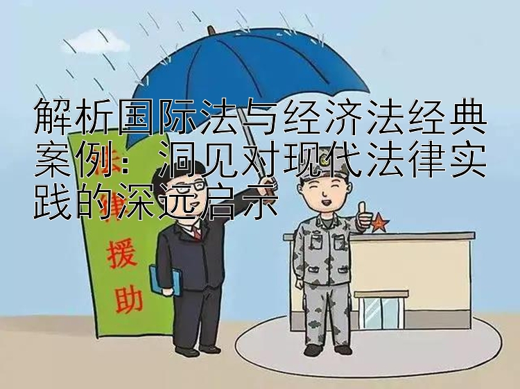 解析国际法与经济法经典案例：洞见对现代法律实践的深远启示